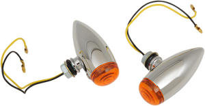 Drag Specialties - Bullet LED Marker Lights - Smooth - Amber - Chrome Marker Lights  Marker Light - 20-6589SALED Drag Specialties - Bullet LED Marker Lights - Smooth - Amber - Chrome Marker Lights  Marker Light - 20-6589SALED