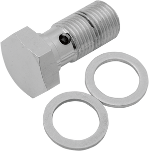 Drag Specialties - Banjo Bolt - 7/16-24 - Universal Chrome Steel Banjo Bolt - 115