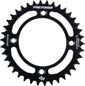 Fire Power - Rear Sprocket Aluminum 38t Blk - FPA-452-38-BLK