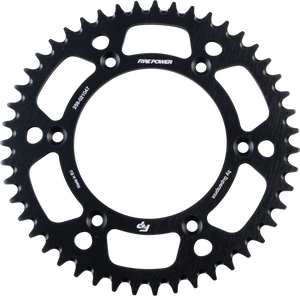 Fire Power - Rear Sprocket Aluminum 47t Blk - FPA-210-47-BLK