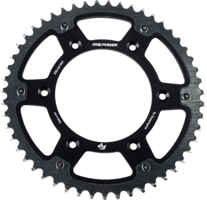 Fire Power - Rear Sprocket Hybrid 51t Blk/sil - FPH-210-51-BLK
