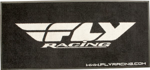Fly Racing - Floor Rug Black/white 73"x33" - FLY RUG