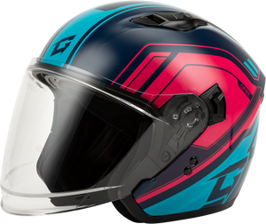 Gmax - Of-87 Duke Helmet W/led Light Blue/red Md - 11871105 Gmax - Of-87 Duke Helmet W/led Light Blue/red Md - 11871105