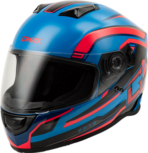 Gmax - Ff-18 Drift Helmet Black/blue/red Sm - F11811214