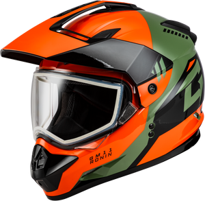 Gmax - Gm-11 Ronin Helmet Orange/green/black Lg - A11151186