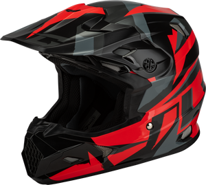 Gmax - Mx-96 Splinter Helmet Black/red Md - D3961155