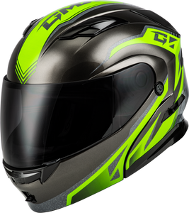 Gmax - Md-01 Volta Helmet Black/silver/green Metallic Sm - M101381064