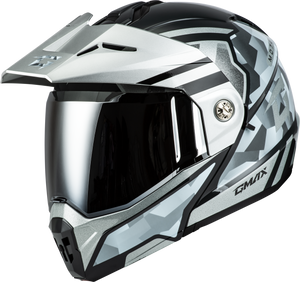Gmax - Md-74 Striker Modular Helmet W Slvr Shield Slvr/blu Mtlc 3x - M17411079