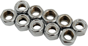 Drag Specialties - Nuts - Nylon - Chrome - 5/16"-24 - Replacement Insert Nuts - MPB276