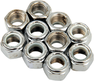 Drag Specialties - Nuts - Nylon - Chrome - 7/16"-20 - Replacement Insert Nuts - MPB280