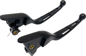 Harddrive - 3 Slot Lever Set Black Flt `21-up Cbl Clutch - 53847