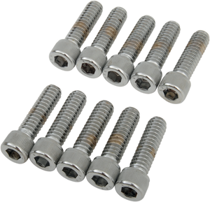 Drag Specialties - Bolts - Socket-Head - Knurled - 1/4-20 x 7/8" - Socket-Head Bolts - MPB180