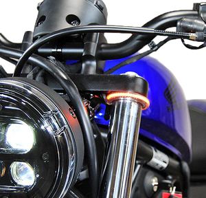 New Rage Cycles - Front Led Turn Signals Hon - REBEL500-FB