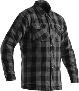 Rst - Kevlar Lumberjack Ce Shirt Grey Check Textile Xl - 102115GRY2-46