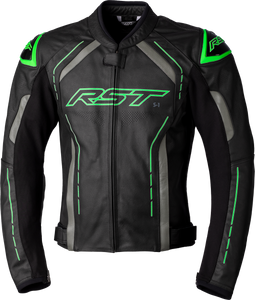 Rst - S1 Ce Jacket Black/grey/neon Green Lthr Sm - 102977NEO-40