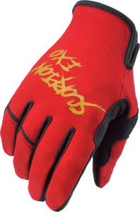 Scorpion Exo - Air-stretch Gloves Grind Red/gold 2x - G46-017