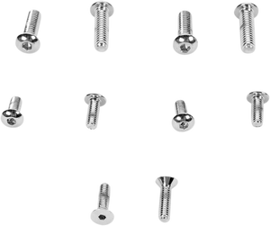 Drag Specialties - Socket Head - Master Cylinder Cover - Lever Mount - Chrome Socket-Head Screws - MK133