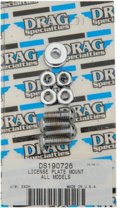 Drag Specialties - Mount Bolt Set - Socket Head - License Plate - License Plate Mount Bolt Set - MK190