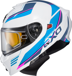 Scorpion Exo - Exo-gt930 Cold Weather Helmet Modulus Wht/blu Xl (dual Pane) - 93-1026-SD