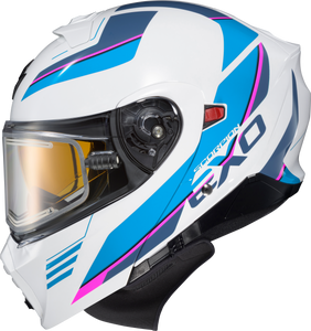 Scorpion Exo - Exo-gt930 Cold Weather Helmet Modulus Wht/blu Sm (electric) - 93-1023-EC