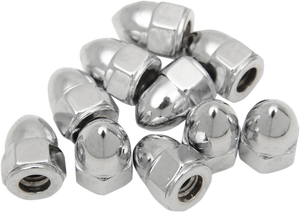 Drag Specialties - Nut - Acorn - Chrome - 10-24 - Acorn Nut Sets - MPB101