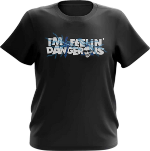 Deegan Apparel - Tee Youth Shocking Black Blue Lg - DBTSS3007BBUL