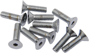 Drag Specialties - 8X32X1/2 Chrome Flat Head - Countersunk Socket-Head Bolts - MPB363 Drag Specialties - 8X32X1/2 Chrome Flat Head - Countersunk Socket-Head Bolts - MPB363