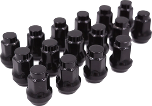 Raceline Wheels - 16 Pack 10 X 1.25 (14mm Hex, Conical) Black - ALUGB-14BX Raceline Wheels - 16 Pack 10 X 1.25 (14mm Hex, Conical) Black - ALUGB-14BX