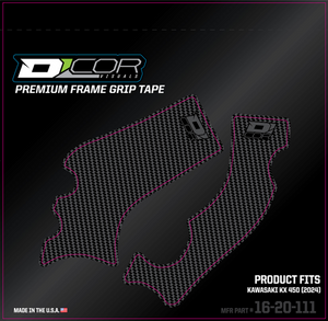 D'cor Visuals - Grip Tape Frame Kawasaki Gray Kx450 - 16-20-111