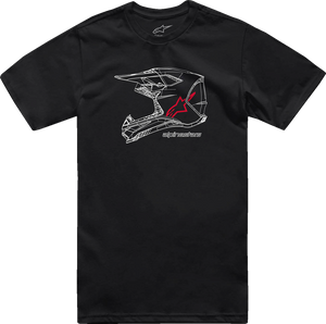 Alpinestars - Tee Mx Helmet Ss Bk L - 1214-73116-10-L