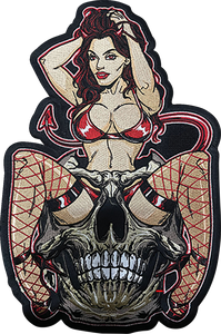 Lethal Threat - Patch Devil Girl Large - LT30251