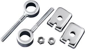 Drag Specialties - Chain Adjuster - Rear - '79-'96 XL | '73-'86 BT - Rear Axle Adjuster Assembly - 15-0903-BC2 Drag Specialties - Chain Adjuster - Rear - '79-'96 XL | '73-'86 BT - Rear Axle Adjuster Assembly - 15-0903-BC2