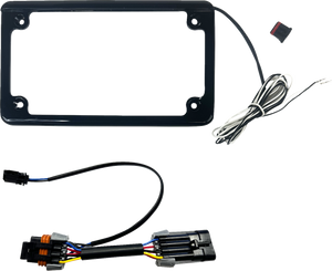 Custom Dynamics - License Plate Frame Sxs Rzr Black - CD-LPF-RZR3
