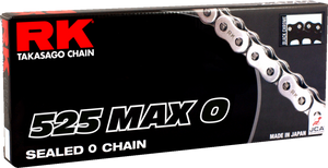 Rk - Chain 525max-o X 120 Black/chrome - 525MAXO-120-BC