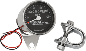 Drag Specialties - 2.4" MPH Mini LED Mechanical Speedometer/Indicators - Chrome Housing - Black Face - 2:1 - 2.4" Mini Mechanical Speedometer - 21-6805DS1-BX15 Drag Specialties - 2.4" MPH Mini LED Mechanical Speedometer/Indicators - Chrome Housing - Black Face - 2:1 - 2.4" Mini Mechanical Speedometer - 21-6805DS1-BX15