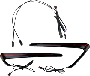 Custom Dynamics - Lights Saddlebag Led Red Lens - CD-LRST-BAG-RB