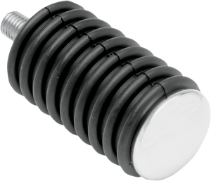 Drag Specialties - Shift Pegs - Rubber - Chrome End - Chrome Footpegs with Rubber Sleeves  Each - 72124
