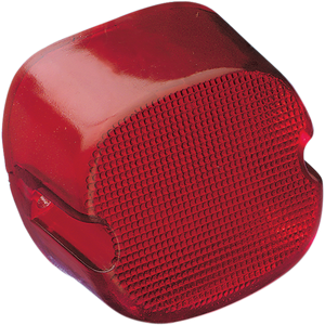 Drag Specialties - Taillight Lens - Bottom Tag Window - Red - Laydown Taillight Lens with Bottom Tag Lens - 12-0018D-BC446