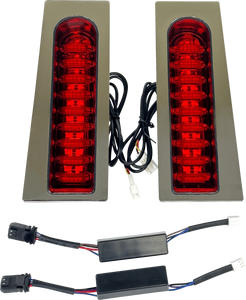 Custom Dynamics - Light Probeam Auxiliary Fillerz Red/chr  Rbt - PB-FILL-23-RC