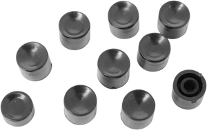 Drag Specialties - Button Cap - Turn Signal - Long - Black - Handlebar Switch Button Caps - 26-0192-BC101