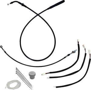 Fat Baggers Inc. - Ez Install Kt  H-bar Plus 4" Flhx, Flhxse Black - 149012-B