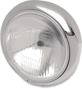 Drag Specialties - 7" Hydra Glide H4 Headlight - 7" Hydra Glide Style Headlight Assembly - 20-6004H-BX-LB2