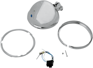 Drag Specialties - Bottom Mount Headlight Shell - 5-3/4" - Chrome - 5-3/4" Headlight Assemblies  Housing - 20-6002S-BX-LB1
