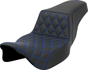 Saddlemen - Seat Step Up Front Ls Ext Rch Blue Stitch - A808-07E-172BLU