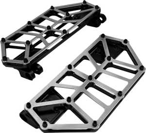 Kodlin Usa - Floorboards Driver Nxl Black W/ Stainless Top - K73253 Kodlin Usa - Floorboards Driver Nxl Black W/ Stainless Top - K73253