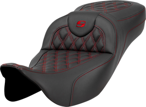 Saddlemen - Seat Roadsofa Ls Ext Rch Red Stitch - A808-07B-184RED