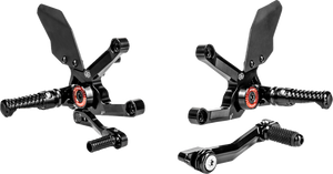 Gilles Tooling - Rearsets Mue2 Tri Blk - MUE2-T01-B Gilles Tooling - Rearsets Mue2 Tri Blk - MUE2-T01-B