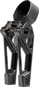Kodlin Usa - Riser & Clamp Fastback 8" Black W/ Guage Bucket - K55131 Kodlin Usa - Riser & Clamp Fastback 8" Black W/ Guage Bucket - K55131