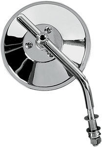 Drag Specialties - 4" Round Mirror - Adjustable Stem - Custom Mirror - KA-1-BC4
