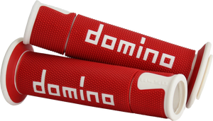 Domino Racing - A450 Road Racing Grips Red/white Pair - A45041C4642B7-0 Domino Racing - A450 Road Racing Grips Red/white Pair - A45041C4642B7-0